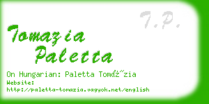 tomazia paletta business card